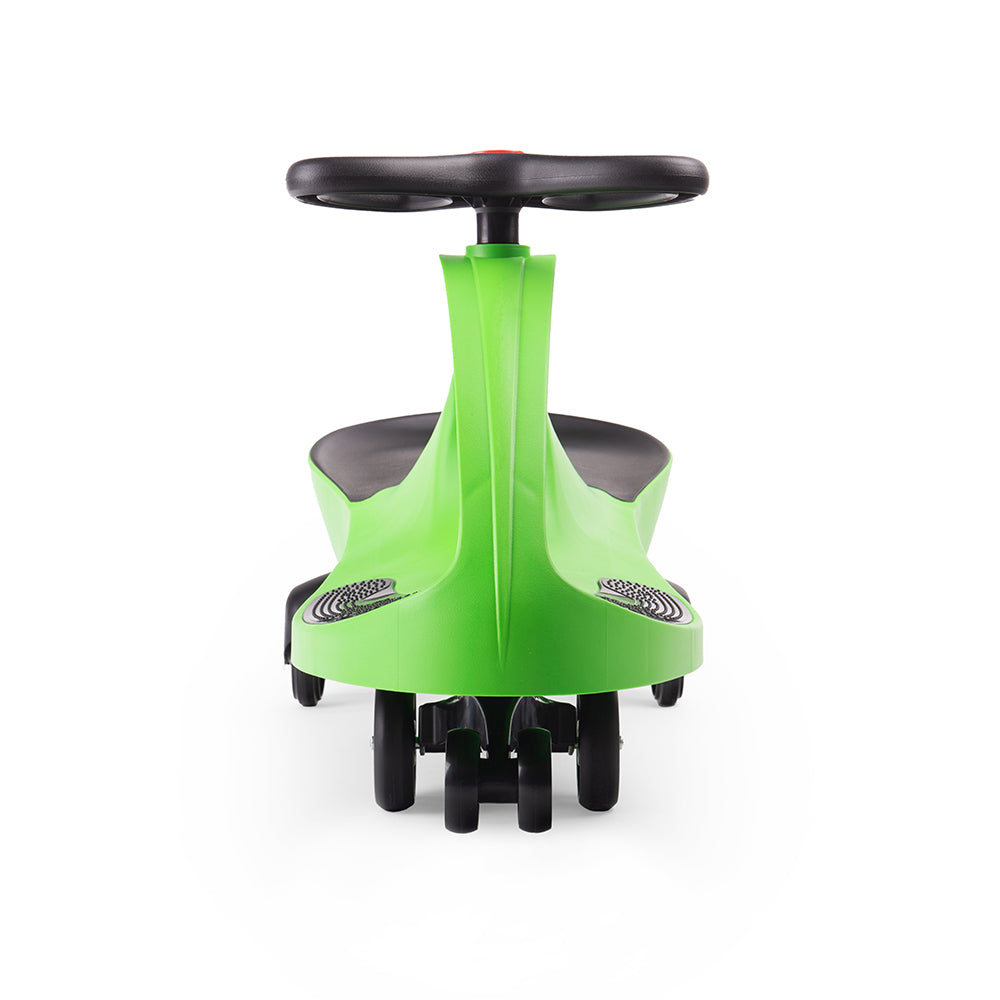 Unique Self Propelled Kids Ride On Toy, Wiggle Car - Green