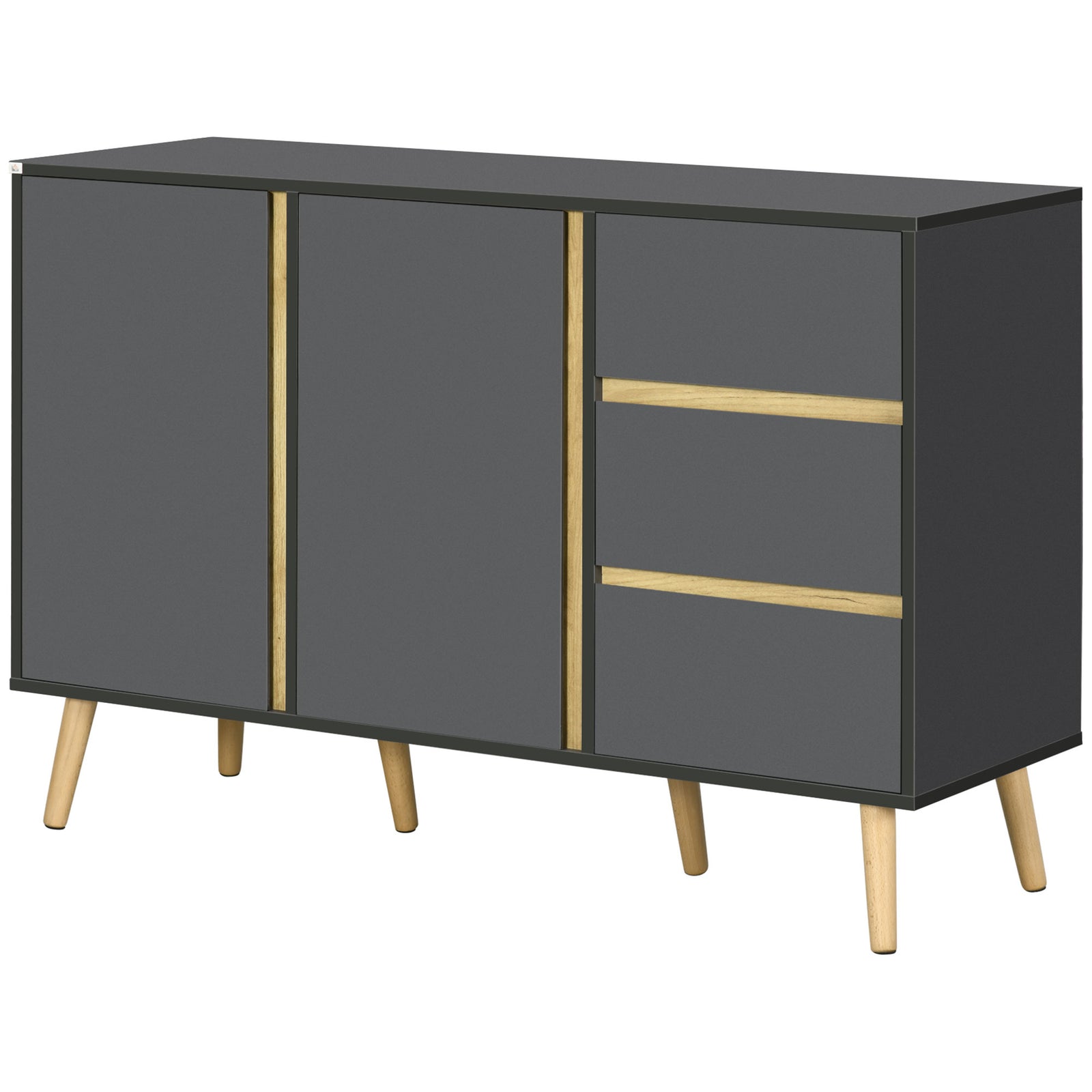 Sideboard Kitchen Cupboard Adjustable Shelves Double Doors