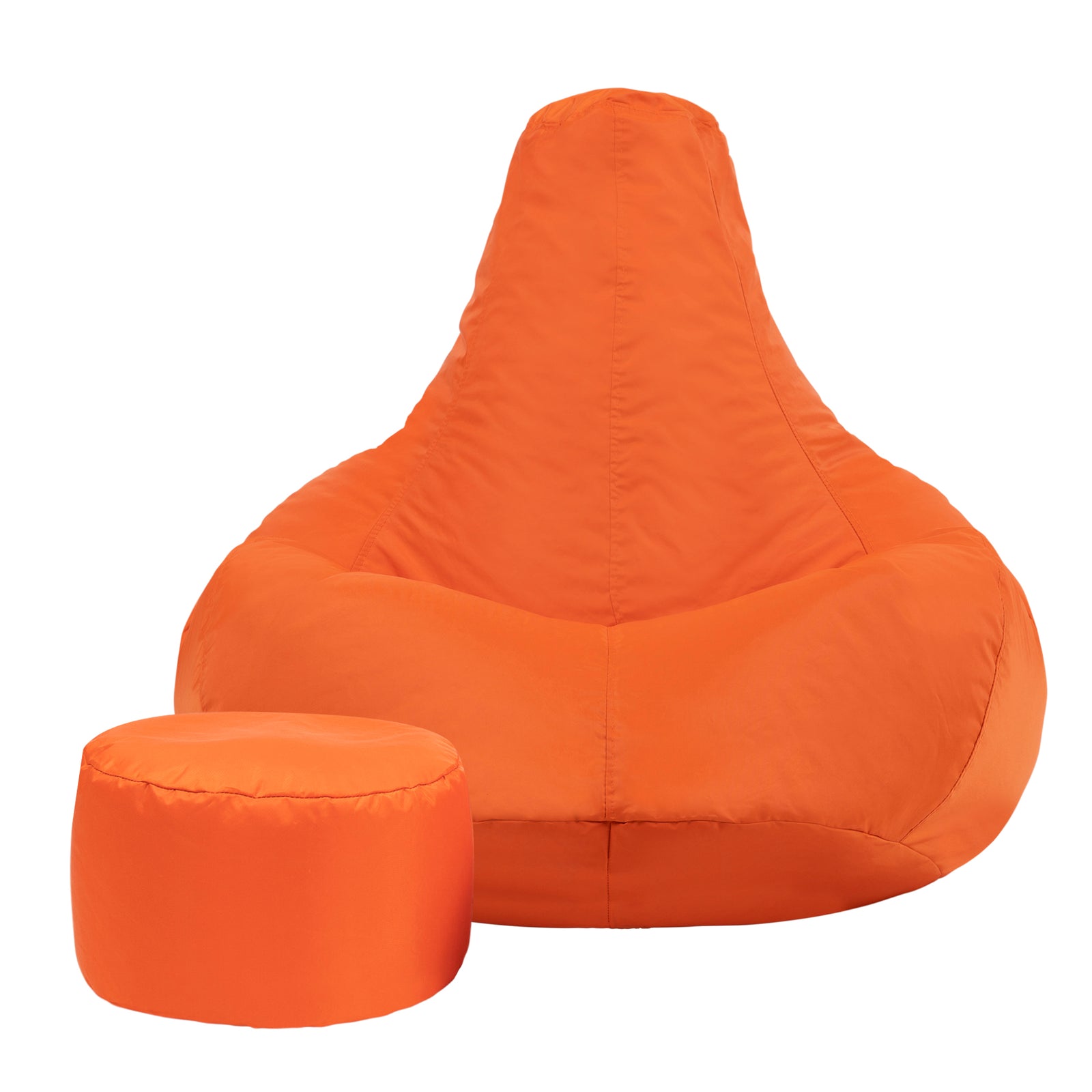 Recliner Indoor Outdoor Bean Bag Chair & Pouffe Chair | Orange
