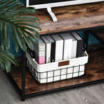 Industrial Tv Stand Cabinet Metal Shelves