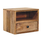 Solid Wood Solis 1-drawer Oak-ish Wall Mounted Nightstand