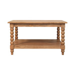 Artisan Furniture Solid Wood Spindle Golden Teak Coffee Table