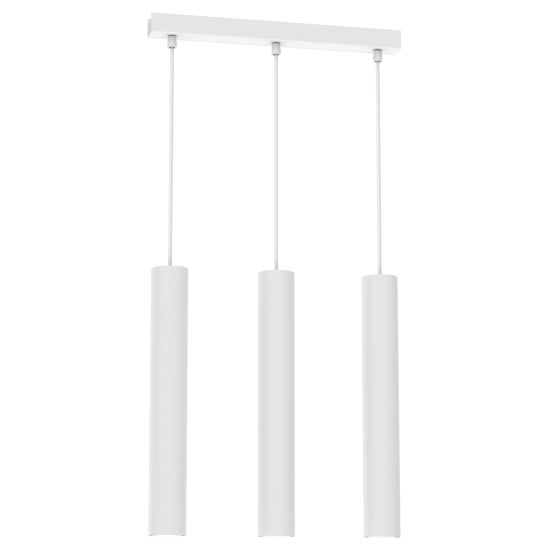 Hudson Triple Pendant Lamp Hand Made High Quality Elegant Cylindrical Design With Matt Finish