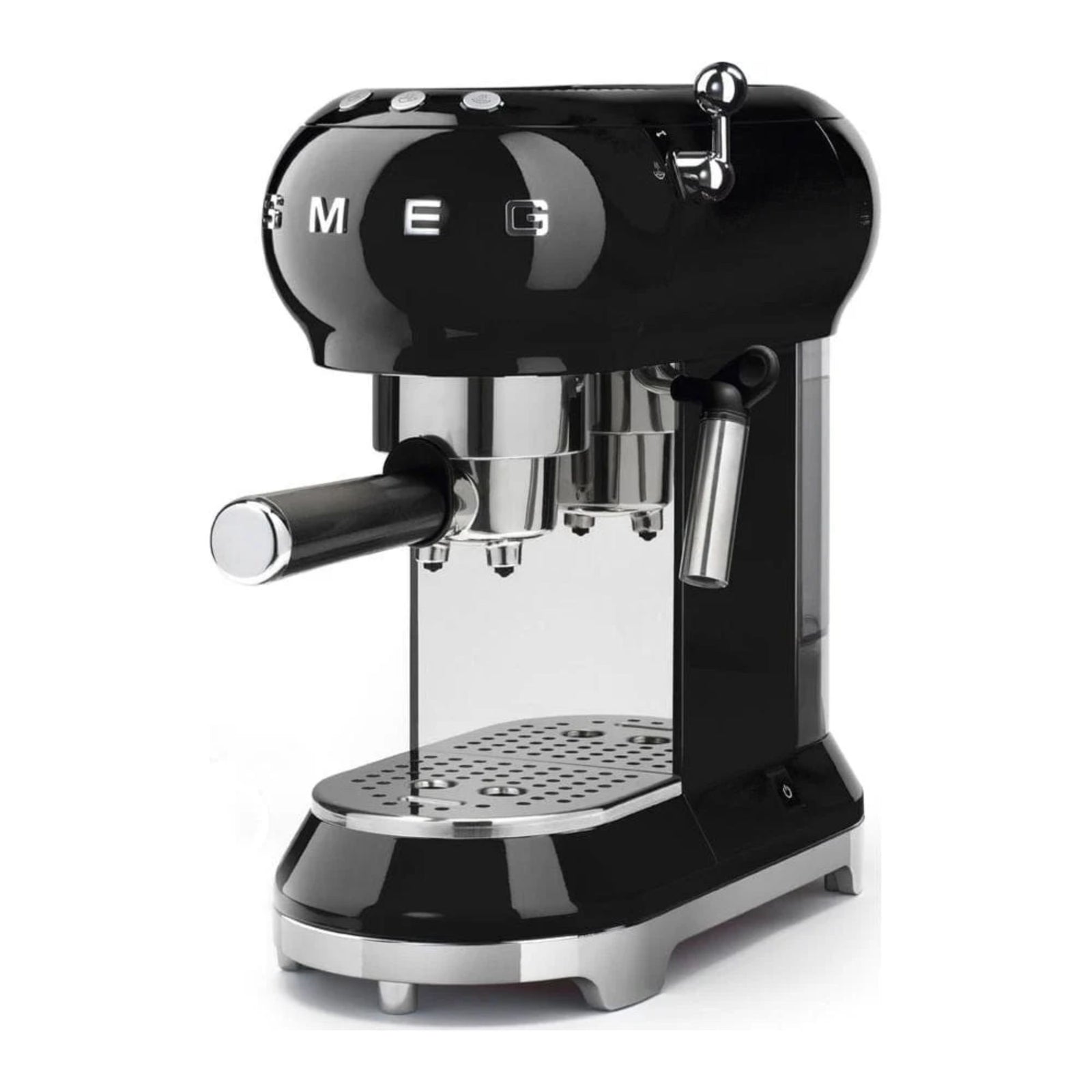 Ecf01 Retro Style Espresso Coffee Machine | Black