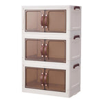 3-tier Double-door Desk Organizer Storage Box