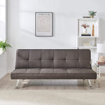 Click Clack Linen Blend Sofa Bed - 3 Seater | Brown