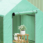 Walk In Greenhouse W/shelves Steeple Grow House