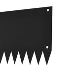 5-piece Galvanised Steel Lawn Edging Set With Serrated Edge | Black
