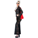 Elvis Black Rhinestone Ladies Jumpsuit | Large