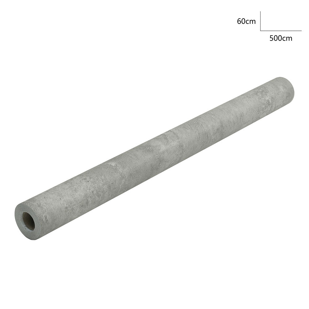 Grey Industrial Cement Pvc Wallpaper Self Adhesive