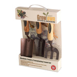 Gift Set Of Trowels And Weed Fork, Elements Garden Hand Tools