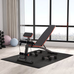 Foldable Dumbbell Bench - 7 Incline Adjustable | Black