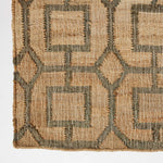 Tiran Brown Geometric Handwoven Jute Rug | 200cm | Brown