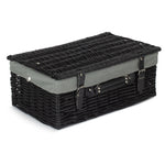 Wicker 45cm Black Willow Basket | Gray