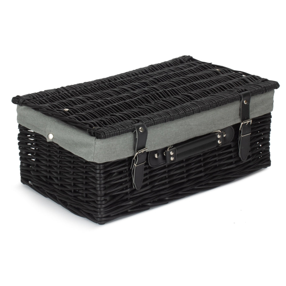 Wicker 45cm Black Willow Basket | Gray
