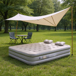 Raised Inflatable Airbed Mattress With Built-in Pump – Includes Pillows | Double