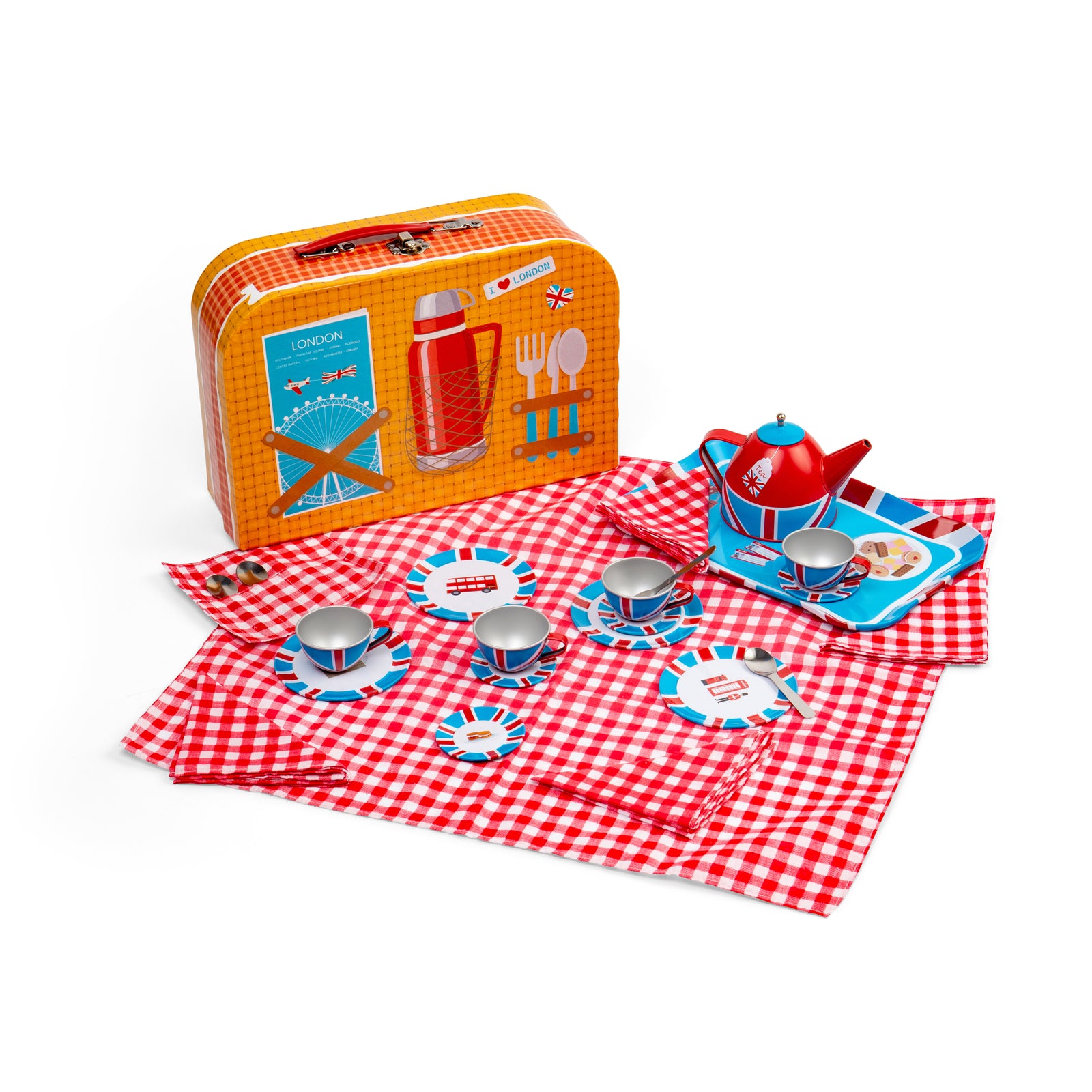 London Tin Tea Set For Kids