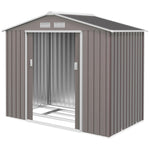 Garden Shed Storage Unit W/locking Door Floor Foundation | Gray