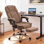 Executive Office Chair, Desk Chair With Massage And Heat | Brown