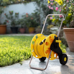 Portable Garden Hose Reel Cart – 45m Hose Holder, Hand-push Design With Wheels