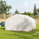 4x3m Polytunnel Greenhouse W/ Sidewalls & Door