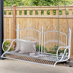Outdoor Garden Solid Metal 2 Seat Swing Hanging Hammock