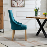 Set Of 2 Ravenna Velvet Dining Chairs | Teal