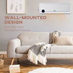 1000w/2000w Wall Downflow Heater 10-49 Degree Temperature | One Size | Multi Colour
