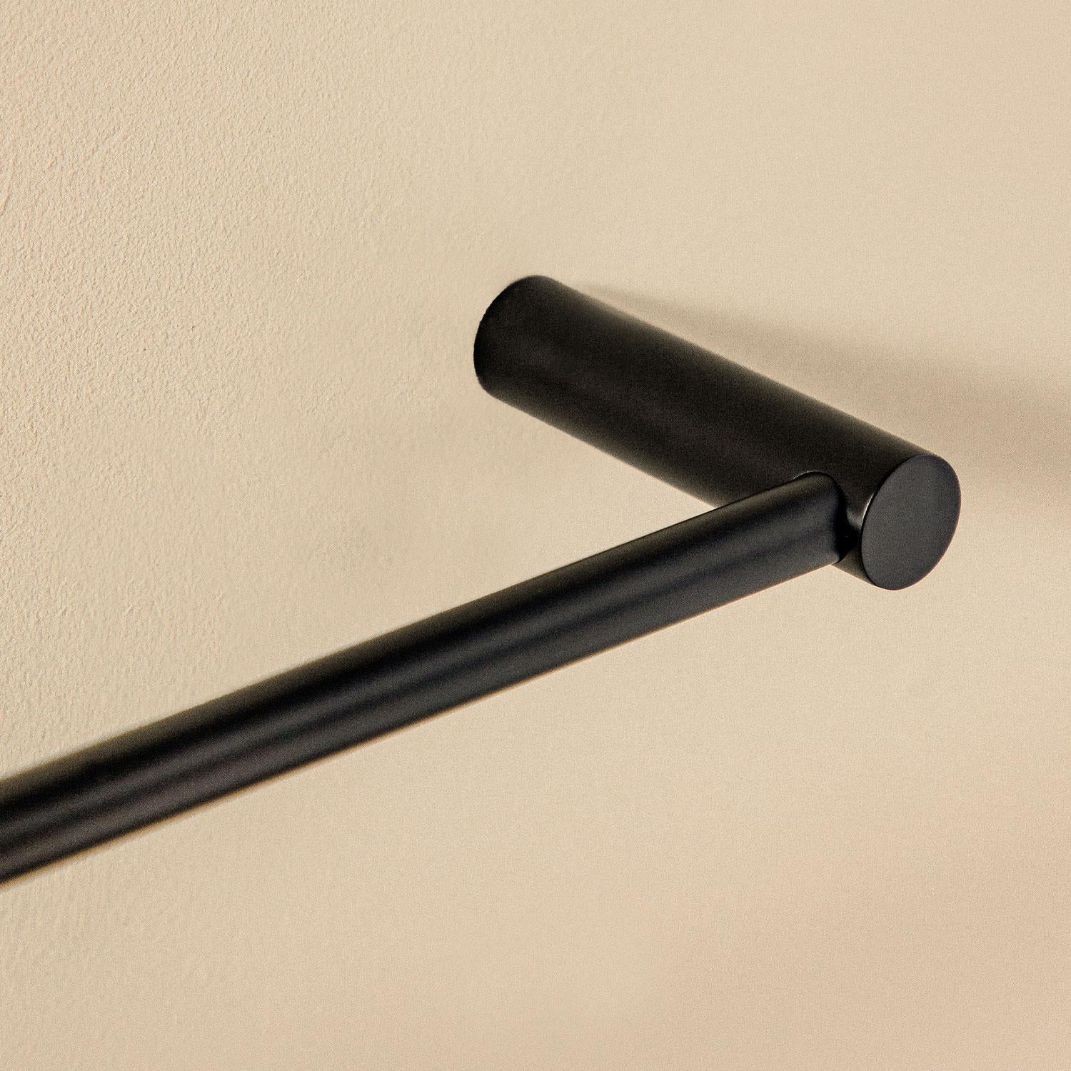 Towel Rail Matt Black Logic (40cm)