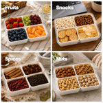 Livivo 4 Compartment Snack Organiser Box Bpa Free Container