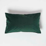 Velvet Cushion With Microfibre Insert | 30cm x 50cm | Green
