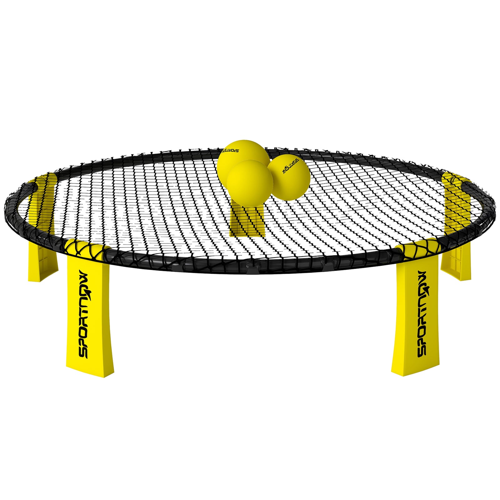 SPORTNOW Spike Game Set, Mini Beach Games Set With Net, 3 Balls And Pump