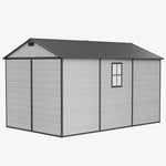 Breeins 8x12ft Outdoor Aluminum & Pp Storage Shed
