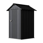4x4 Ft Metal Apex Roof Garden Tool Storage Shed