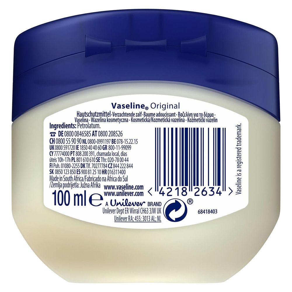 Petroleum Jelly Original Skin Protectant Sensitive Skin 100ml | Set of 10