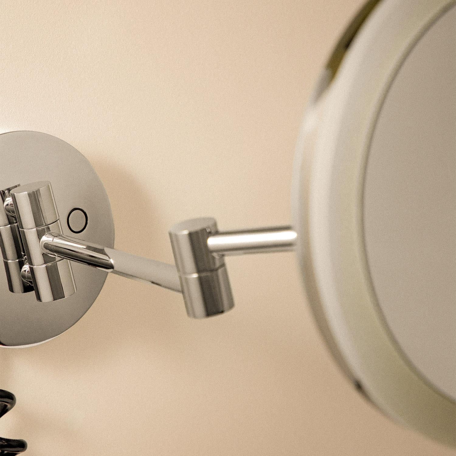 Mirror, Wall Mounted, X5, Adjustable Led , Chrome, Architect Collection