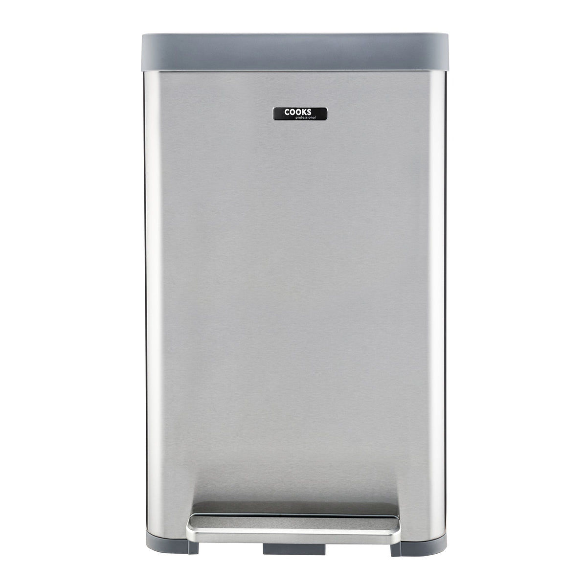 Xl Pedal Recycling Bin 65l | 65L | Silver
