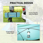 4-6 Man Family Tent, 2 Bedrooms, Living Room | Blue