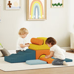 AIYAPLAY 9-piece Soft Play Set With Detachable Cover For Kids Motor Skills
