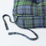 Tartan Check Cotton Dining Chair Booster Cushion | 40cm x 40cm | Blackwatch