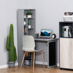 Convertible Desk W/ Blackboard Multi-function Computer | Charcoal Gray