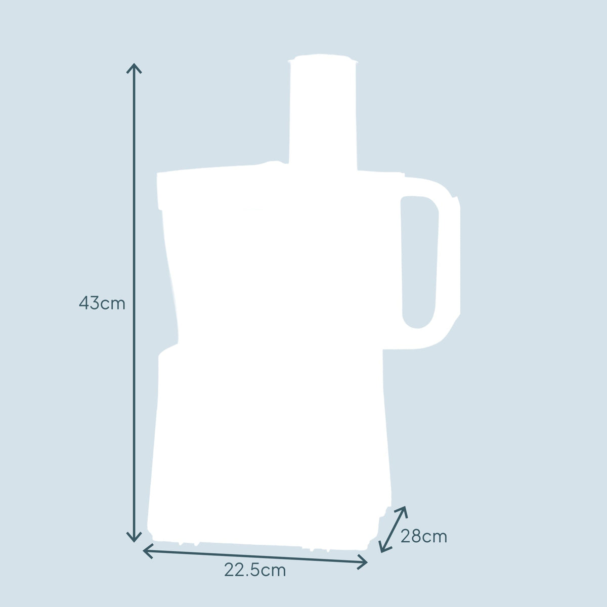 1000w Food Processor | 1000w | Black & Silver