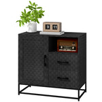 Cupboard With Adjustable Shelf, Open Compartment | One Size | Black