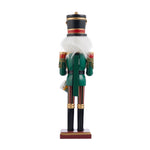 Wooden Nutcracker Soldier Figurine Christmas Ornament With Drum