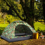 Camping Tent For 2 Person Dome Tent With Storage Pocket | Multi Colour