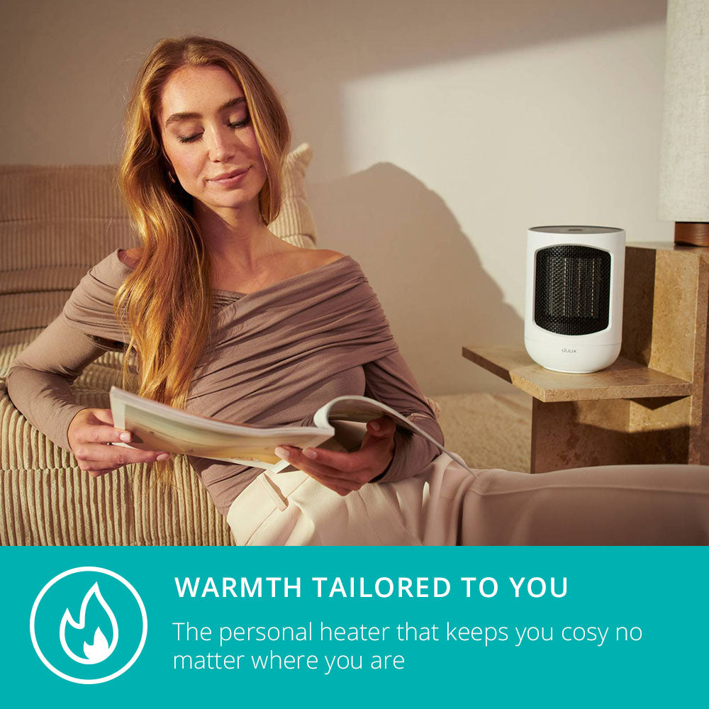 Zone Personal Heater, 1500w Heating Power, Desk Heater | White