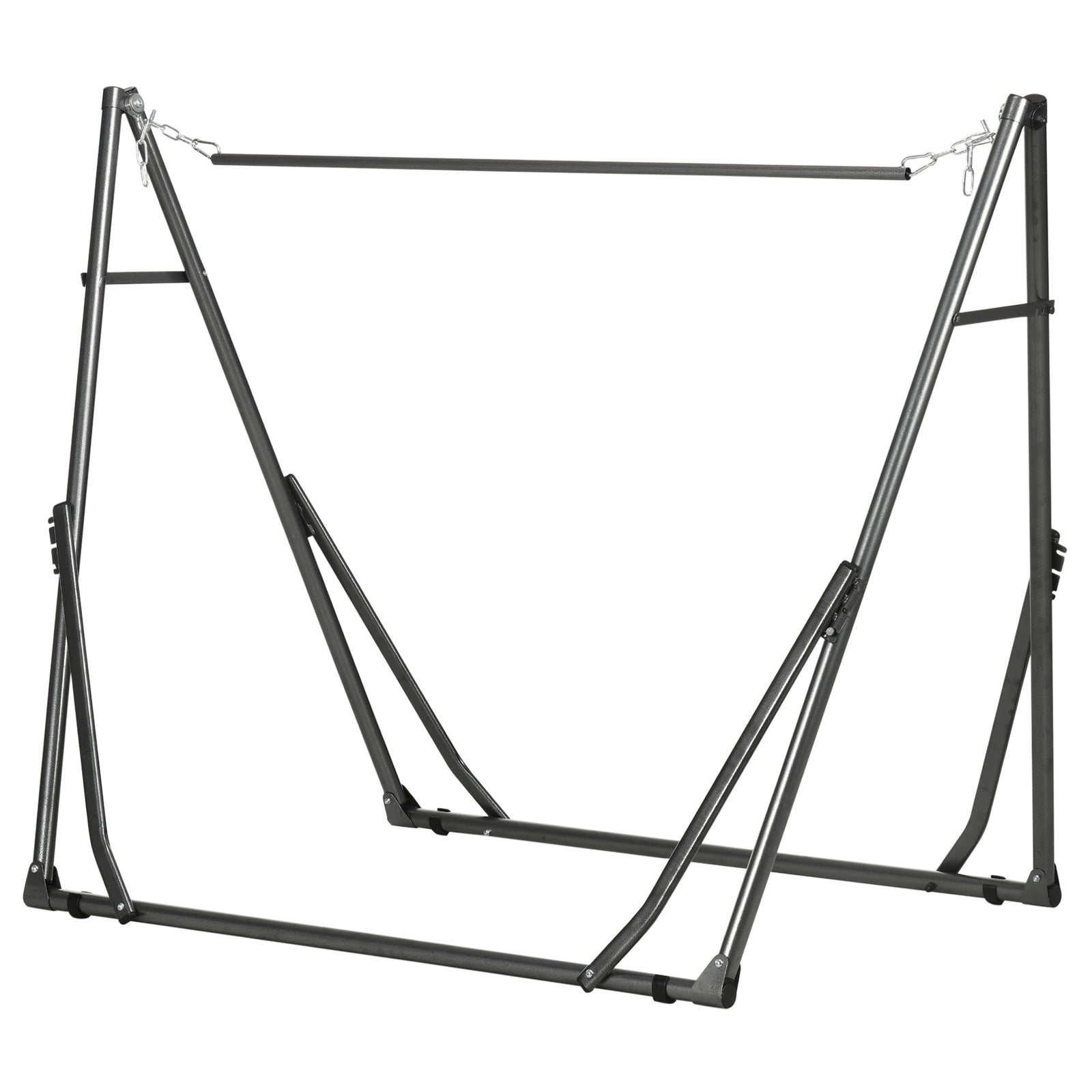 2 In 1 Foldable Metal Hammock Stand, Load Capacity 120kg