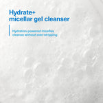 Hydrate+ Micellar Cleanser Gentle Refreshing Face Wash 240ml | Set of 3