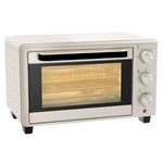 Mini Oven 21l Electric Grill With Adjustable Temp Timer | One Size | Cream