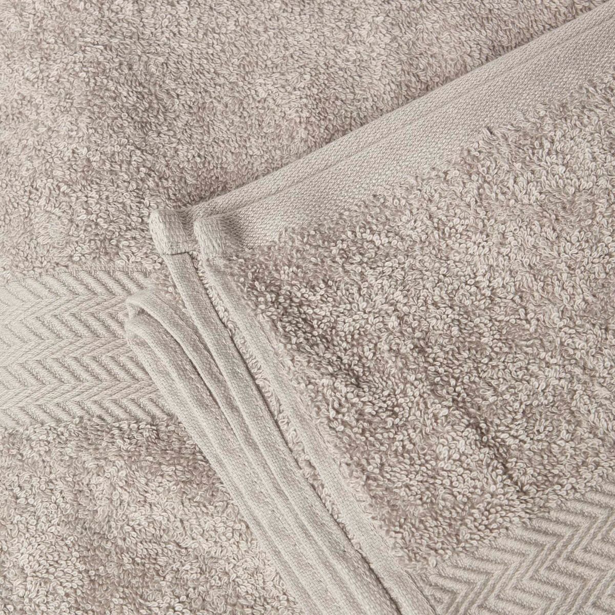 100% Combed Egyptian Cotton 500 Gsm Towels | Face Cloth (x4) | Light Grey